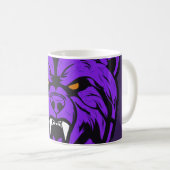 tasse à café classique avec design visage tigre (Devant droit)