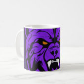 tasse à café classique avec design visage tigre (Devant gauche)