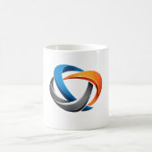 Tasse à café classique avec logo tourbillon abstra (Centre)