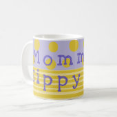 Tasse à café classique Gold & Purple Mommys Sippy (Devant gauche)