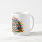 Tasse à café Cobalt Sun Eye (Devant droit)