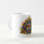 Tasse à café Cobalt Sun Eye (Devant gauche)