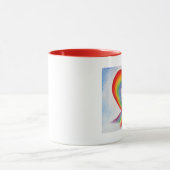 TASSE À CAFE COEUR ARC-EN-CIEL (Centre)