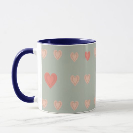 Tasse à café Cœur Bleu (Gauche)