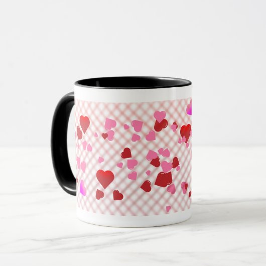 tasse à café "Cœurs flottants" (Devant gauche)
