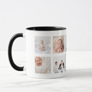Tasse à café Collage de photos personnalisé