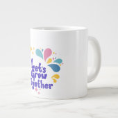 Tasse à café colorée Croissons Ensemble (Devant droit)