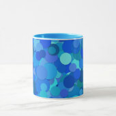 tasse à café confettis point bleu (Centre)