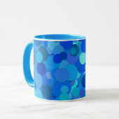 tasse à café confettis point bleu (Devant gauche)