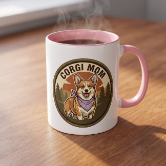 Tasse à café Corgi Mom | Cadeau pour maman de chie