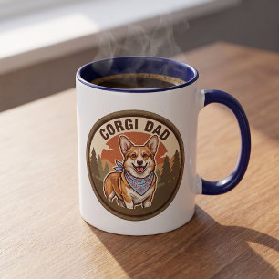 Tasse à café Corgi Papa   Cadeau pour papa de chie