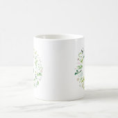 Tasse à café couronne de feuilles vertes (Centre)