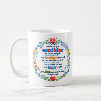 Tasse à café Couronne Florale Citation Médicale Is