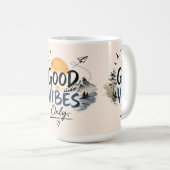 Tasse à café Cozy Good Vibes Only (Devant droit)