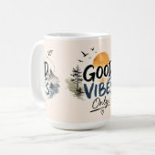 Tasse à café Cozy Good Vibes Only (Devant gauche)