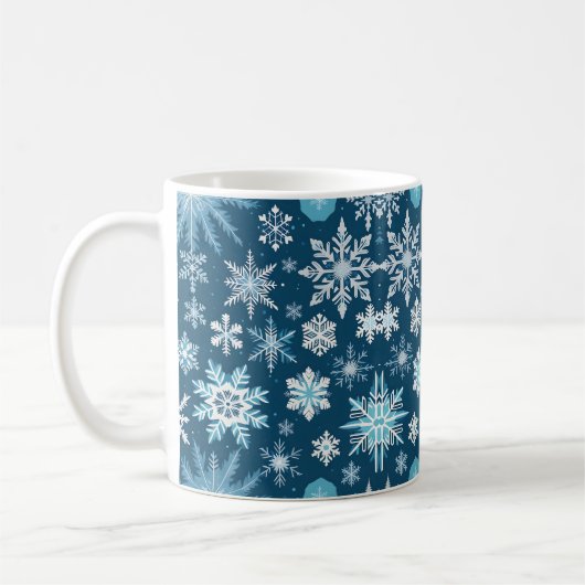 tasse à café cristaux de flocon de neige (Gauche)