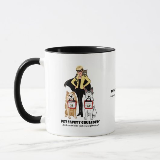 Tasse à café Croisé de la sécurité animale (Gauche)