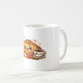 Tasse à café Croissant Mignon Heureux (Devant droit)