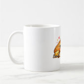 Tasse à café Croissant Mignon Heureux (Gauche)