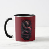 Tasse à café Cyber Serpent Rouge Noir (Gauche)