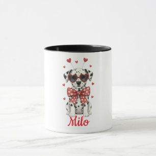 Tasse à café dalmatien Saint-Valentin 2026