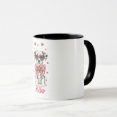 Tasse à café dalmatien Saint-Valentin 2026 (Devant droit)