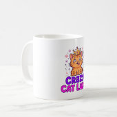 Tasse à café Dame Chat Fou (Devant gauche)