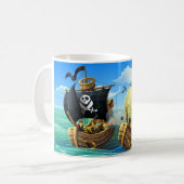 Tasse à café Danny Duck le Pirate (Devant gauche)