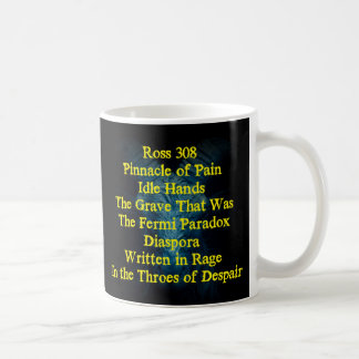 Tasse à café Dans les affres du désespoir