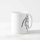 Tasse à café d'art du cheval (Devant droit)