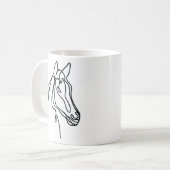 Tasse à café d'art du cheval (Devant gauche)
