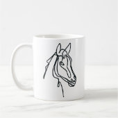 Tasse à café d'art du cheval (Gauche)