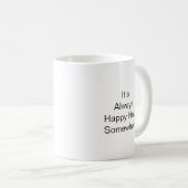 Tasse à café d'attitude. (Devant droit)