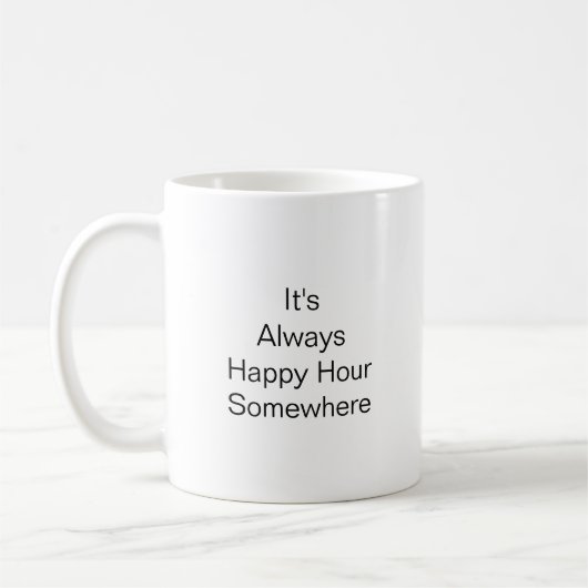 Tasse à café d'attitude. (Gauche)