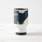 Tasse à café de 15 onces personnalisée Flore blanc (Centre)