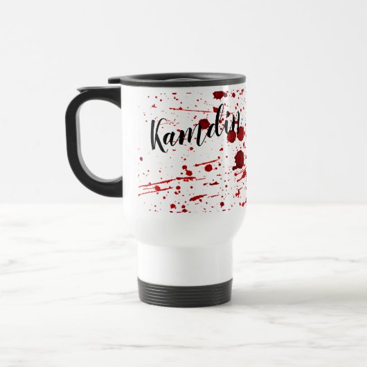 Tasse à café de 15 onces personnalisée Splatter Va (Gauche)