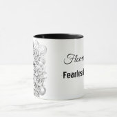 Tasse à café de 450 ml « Flourish Fearlessly » (Centre)