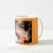 Tasse à café de chat siamois grincheux (Devant droit)