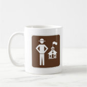 Tasse à café de garde forestier enseignant (Gauche)