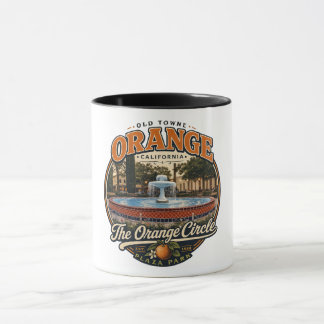 Tasse à café de la fontaine du cercle orange