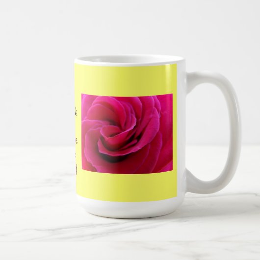Tasse à café de la mère de la mariée Fleurs de ros (Droite)