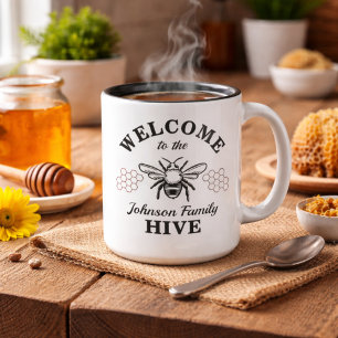 Tasse à café de la ruche de bienvenue à notre ferm