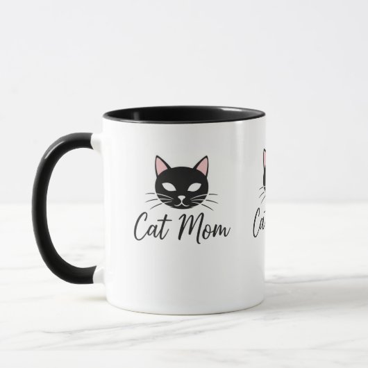 Tasse à café de maman de chat fière Cadeau de mama (Gauche)