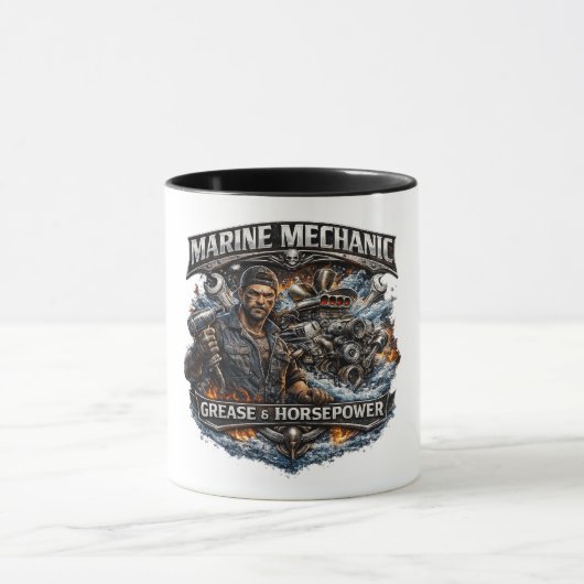 Tasse à café de mécanicien naval (Centre)