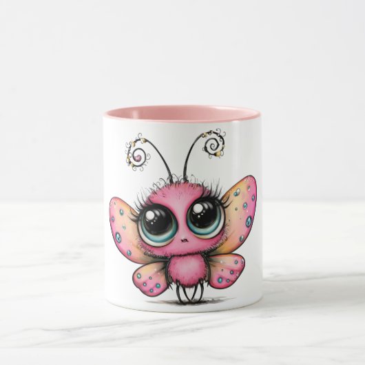 Tasse à café de papillon mignon (Centre)