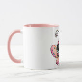 Tasse à café de papillon mignon (Gauche)
