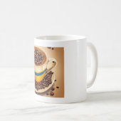 Tasse à café de style imprimé (Devant droit)