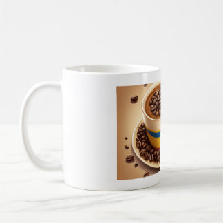 Tasse à café de style imprimé