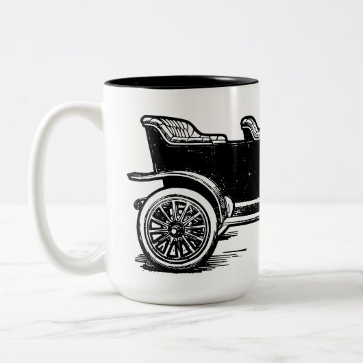 Tasse à café de voiture ancienne (Gauche)
