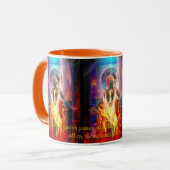 TASSE À CAFE DEESSE DU FEU PELE (Devant gauche)